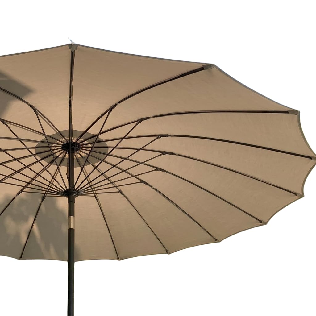 2.7m Shanghai Crank & Tilt Garden Parasol - Natural