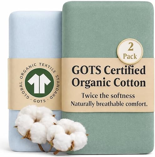 Miniatura 14 de GOTS Sábanas Orgánicas para Moisés de Cabecera 33x20 para Maxi COSI Iora, Newton, Cowiewie, Baby Delight, Mika Micky, Ronbei, Koola Baby Bond,