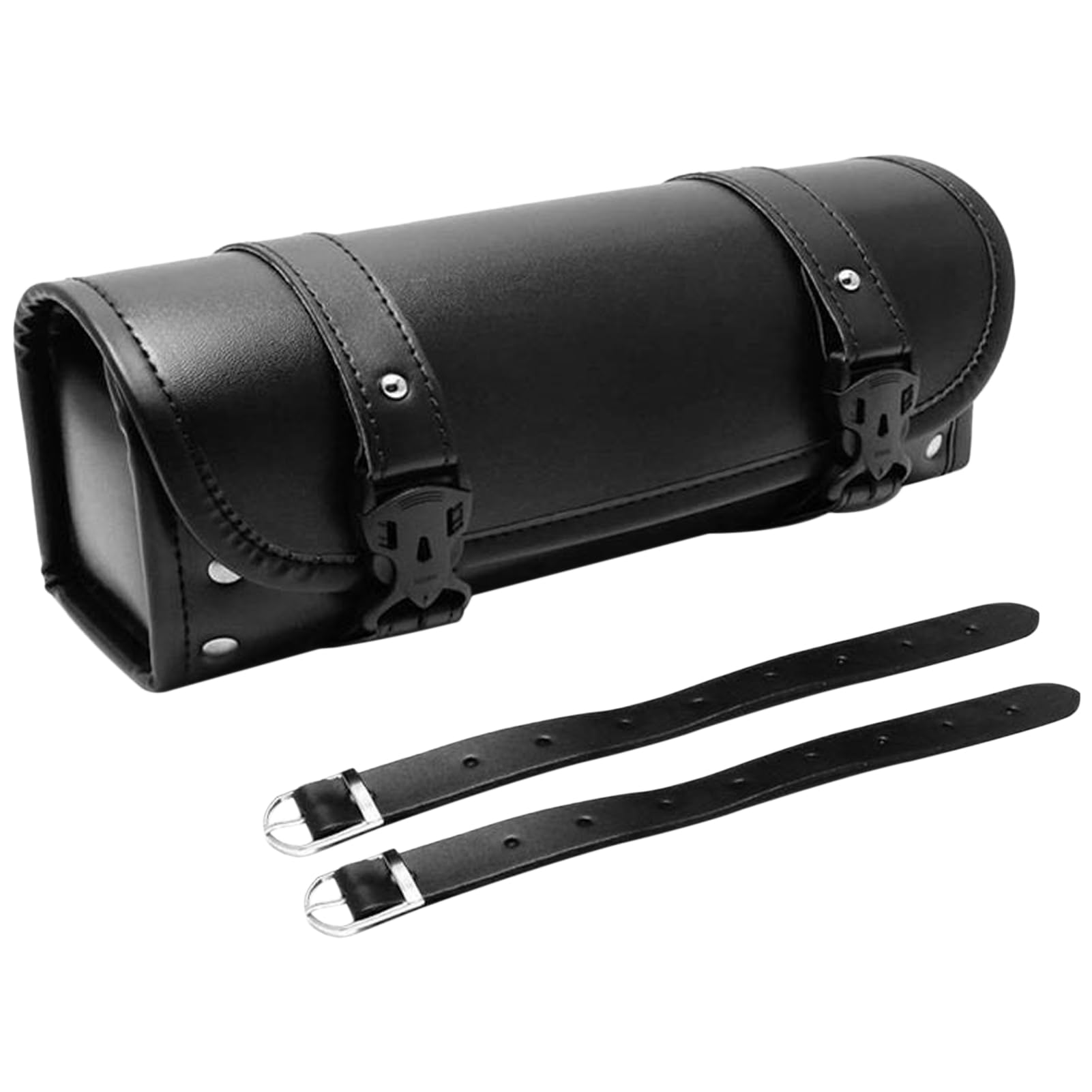 Shkalacar Borsa Universale per Moto in Pelle PU, Portautensili con Cinghie Regolabili per Manubrio