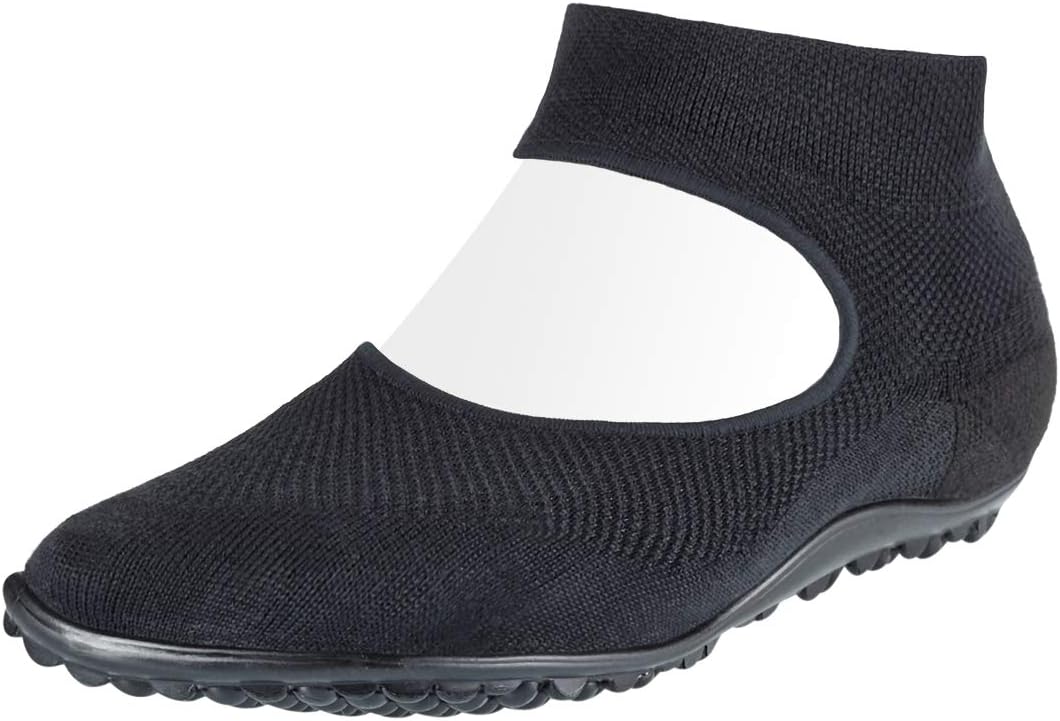 Leguano Ballerina Barefoot Shoes | Lightweight and Breathable Minimalist Footwear | Slip Resistant Casual Footwear Black