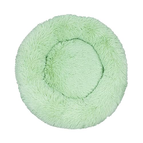 Lukery Cama de Perro de Felpa Suave y cálida Donut Cama para Redonda Gato Lavable a máquina Cama para Dormir…