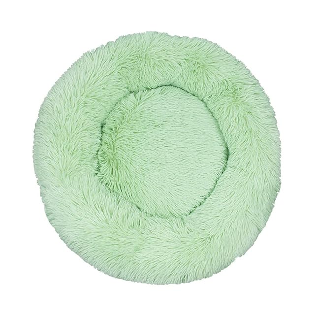 Lukery Cama de Perro de Felpa Suave y cálida Donut Cama para Redonda Gato Lavable a máquina Cama para Dormir…