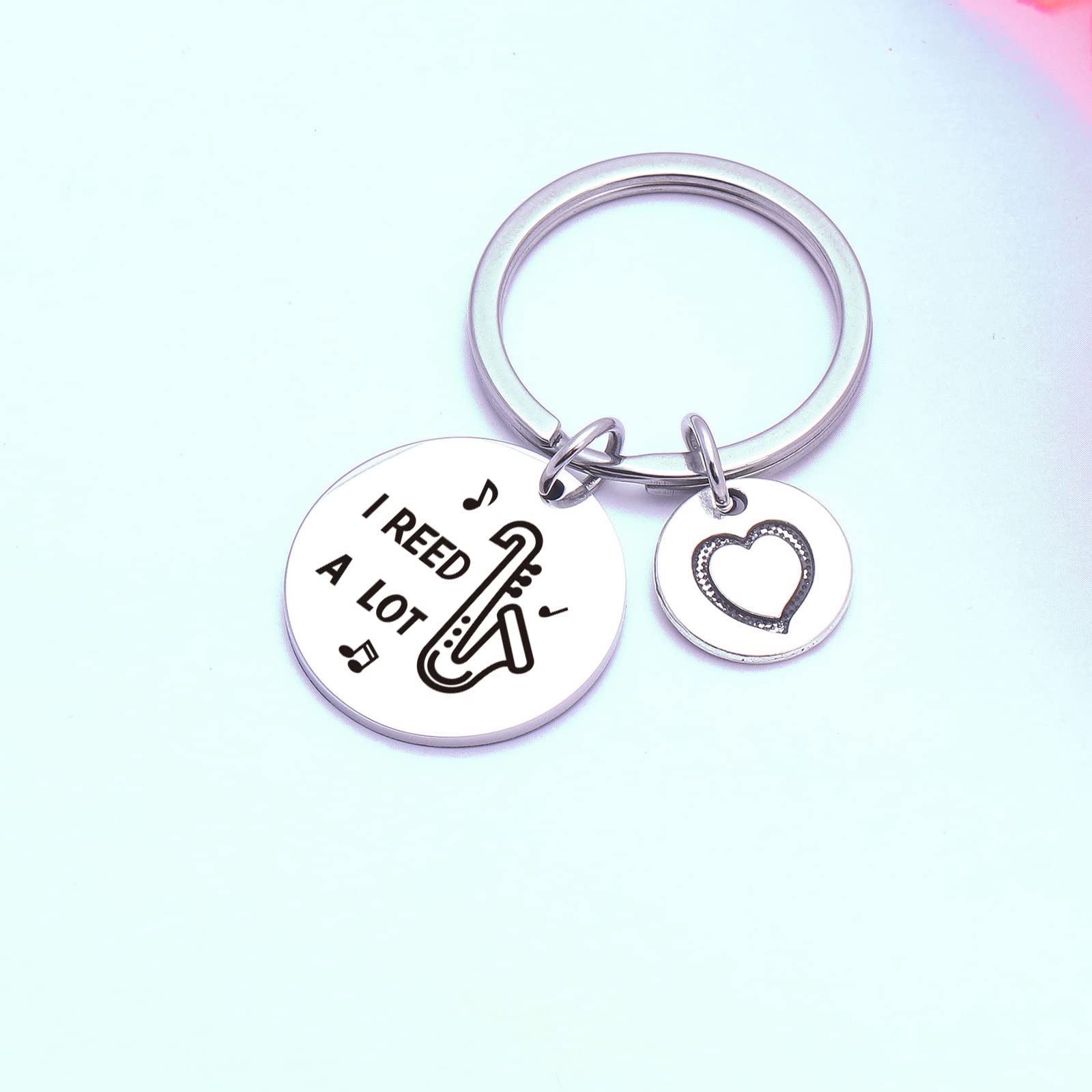 Saxophone Keyring Jazz Music Lover Keychain Best Friend Keychain Musician Keyring Sister Gift