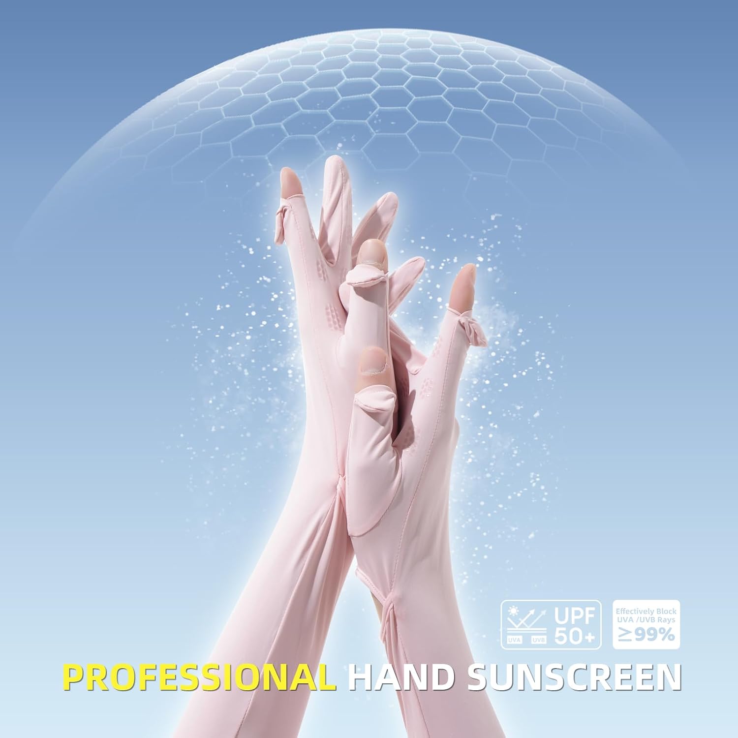 Women Driving Gloves, UV Protection Sun Gloves, Touchscreen Full Finger