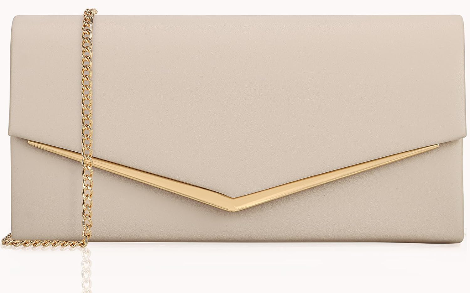 Womens Evening Handbag Vegan Leather Ladies Envelope Clutch Classic Elegant Purse Bags