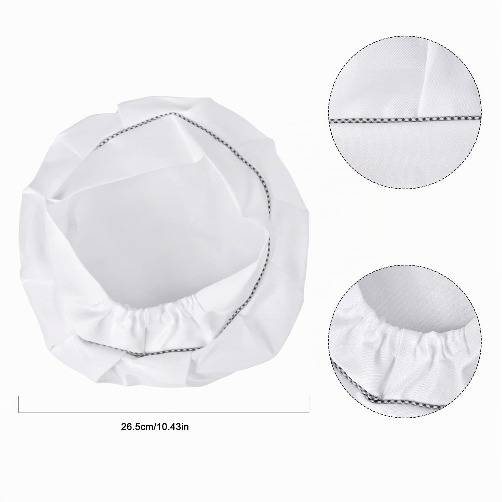 Grembiule Cucina Bambini e Cappello da Cuoco, Bianco Grembiule da Chef Regolabile con Tasche per Cottura Cucinare Pittura 6-13 Anni