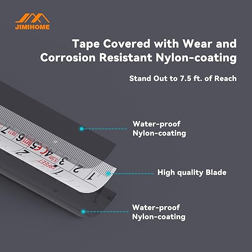 Miniatura 2 de JIMIHOME Household Tool Essential - Cinta métrica métrica de 18 pies (18.0 ft) resistente a la corrosión, revestimiento de nailon, resistente a los
