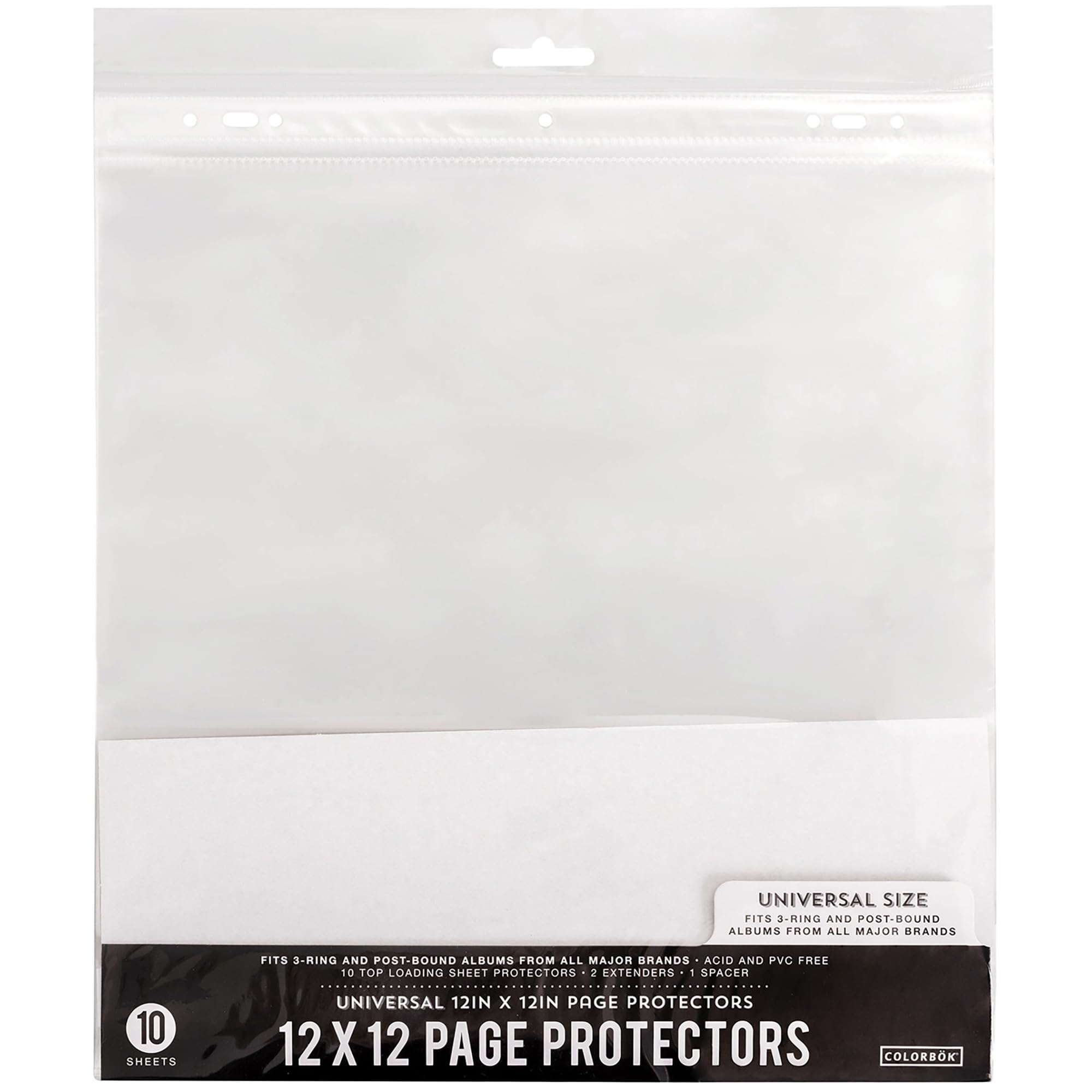Colorbok Universal Refill Pages 10/Pkg-12 X12, White