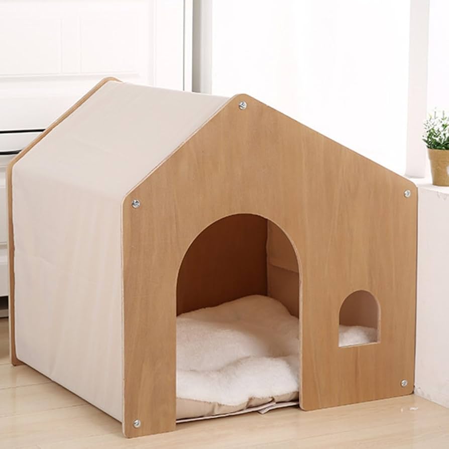 Amazon | [ADSNS] ペットハウス ハウス 小屋 W52×D47×H50cm 屋根