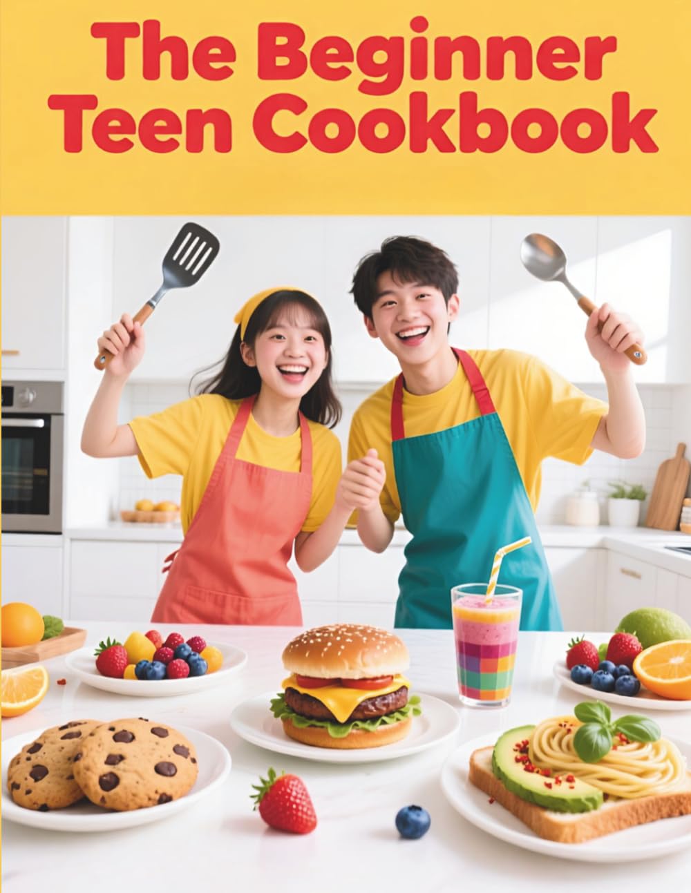 The Beginner Teen Cookbook: 100 Simple Recipes Girls & Boys Can Cook Alone | Fast Meals, Snacks, Smoothies & Desserts for Young Chefs
