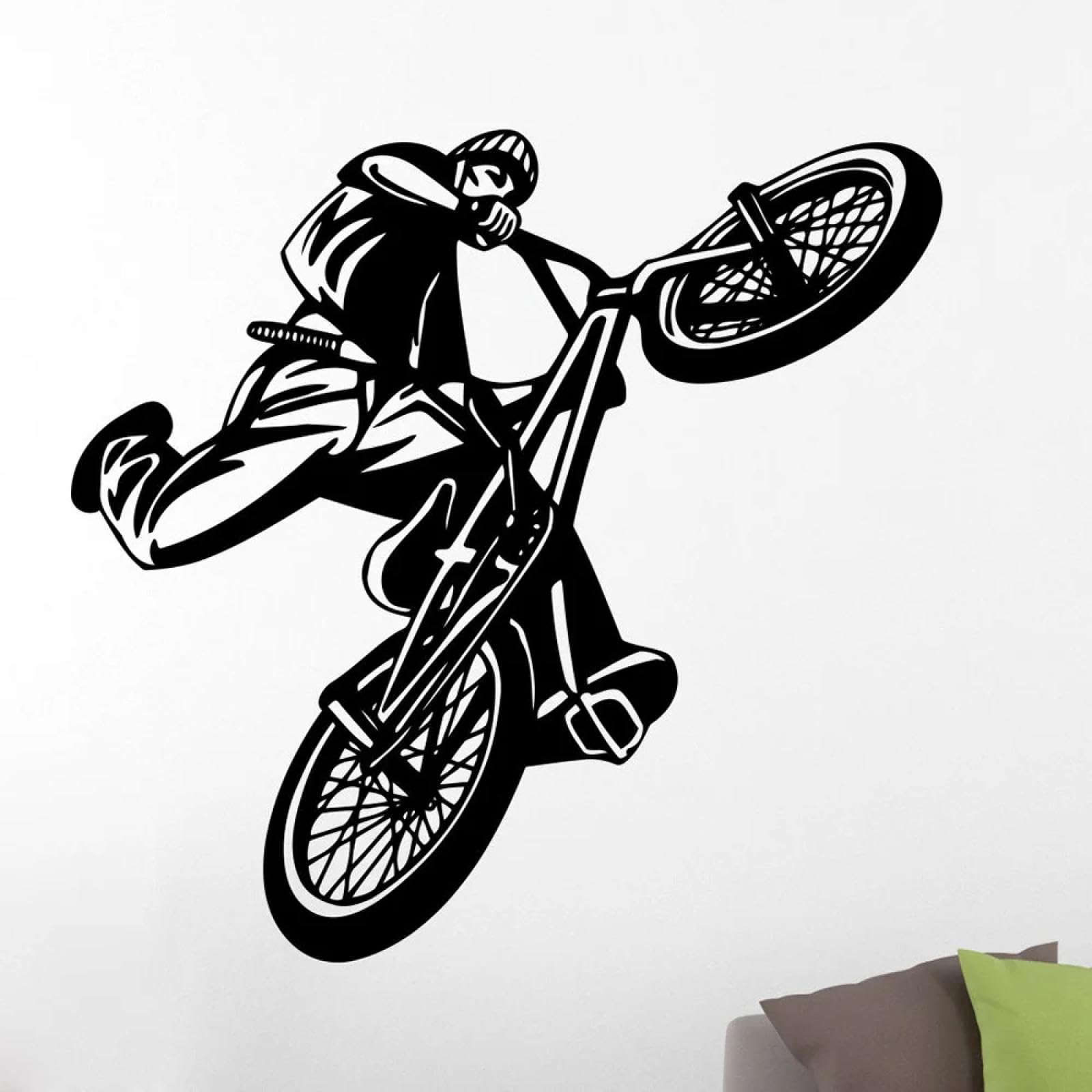 WEIMEIJIE Cool Bicycle Sports wall Stickers for bedrooms, Extreme Sports, and Children's Rooms.
