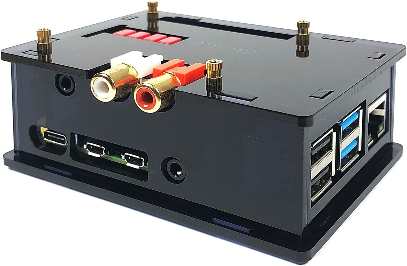 Acrylic Case for InnoMaker DAC Hat HiFi Audio Module Works with Raspberry Pi 4 3B+ 3B 3