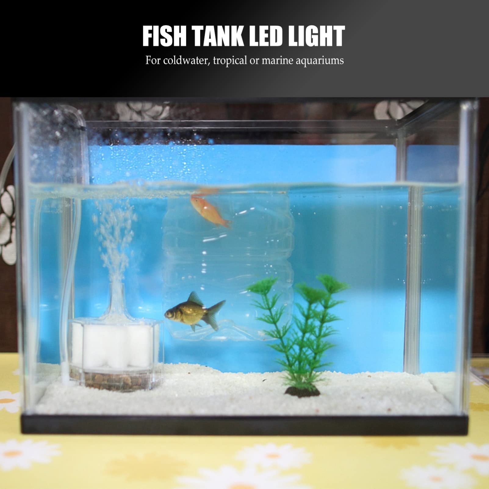 LED Bulb Spiral Bulbs Energy Saving Lamp LED 5W E27 LED Aquarium Light Screw Light for Fish Tank Fish Box Aquariums LED Bulb LED1367 Bulbs (Color : E27, Size Tools &