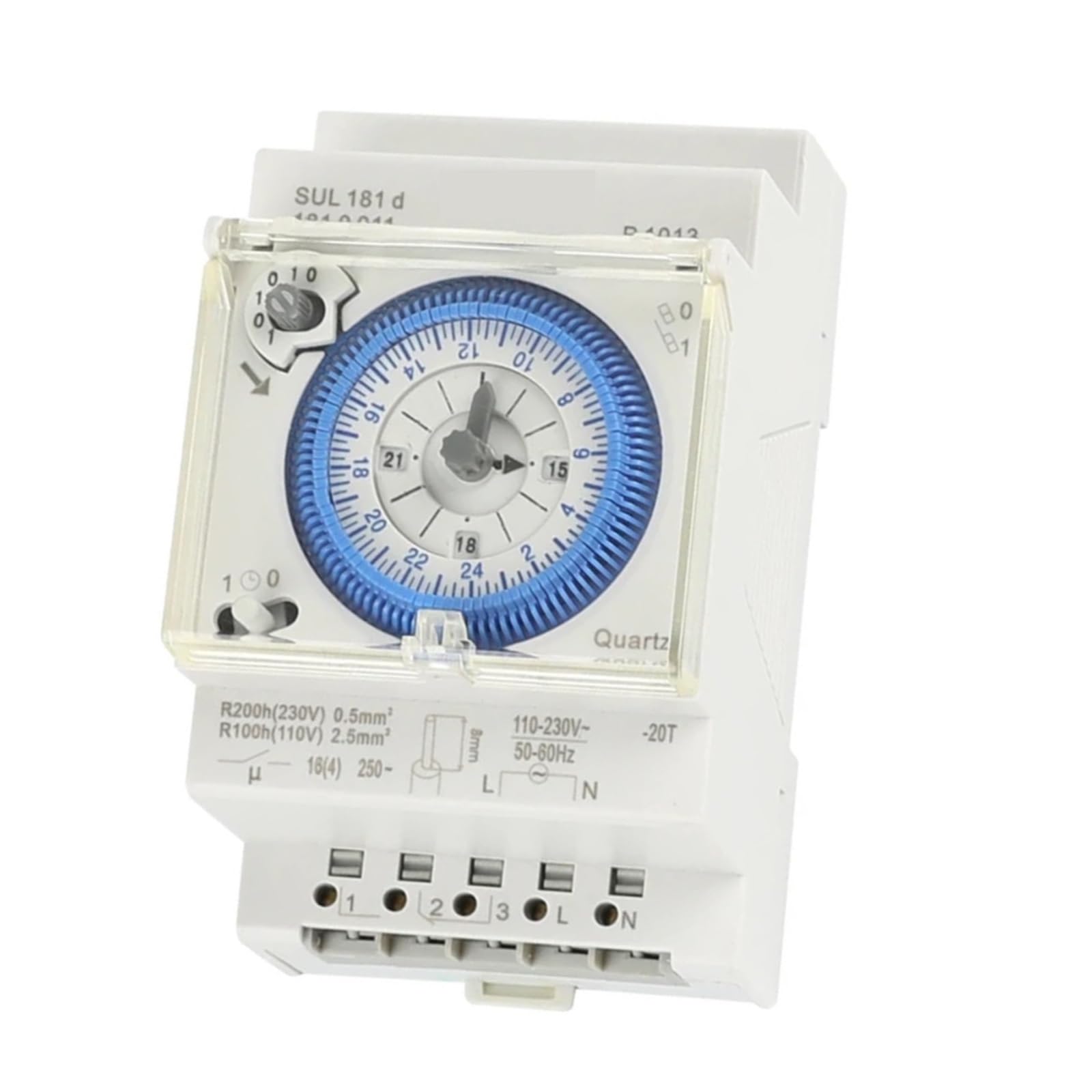 Interruttore Timer Meccanico, 96 Volte on/off al Giorno Intervallo di impostazione 'Ora Timer 15 Minuti Timer Meccanico 24 Ore