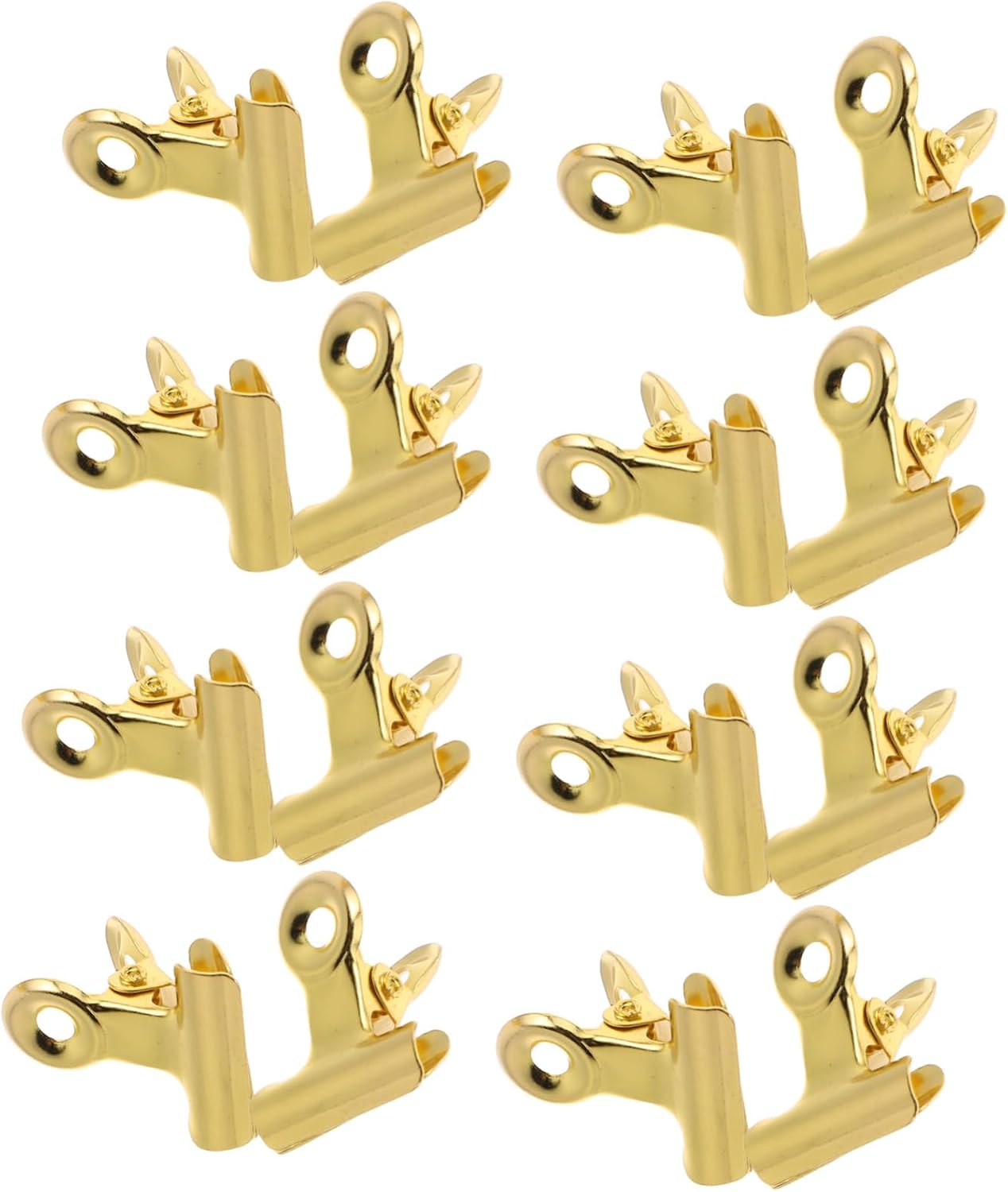 MAGICLULU 30pcs Metal Bulldog Clips Lightweight Iron Hinge Clips for Document Sorting and Photo Display, Elegant Decorative Touch for Kitchen and Drawings