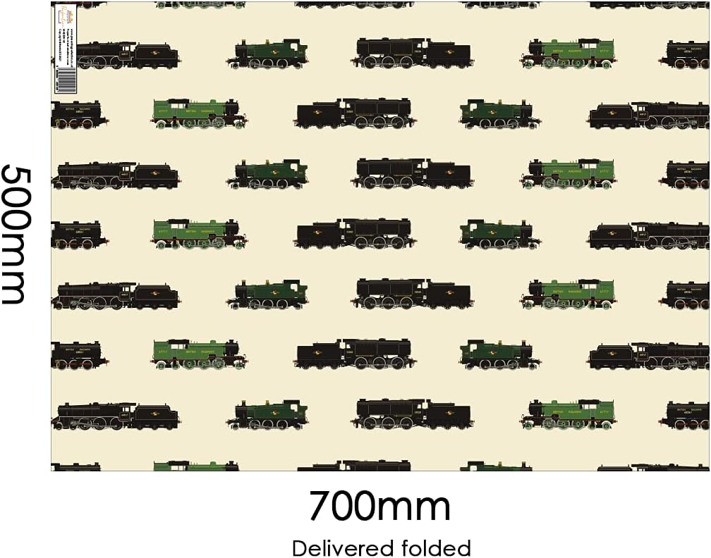 Train wrapping paper, Trains 5x pack, 1 count (Pack of 5) - Image 3