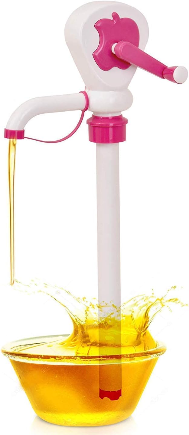 Koshiya Enterprise Plastic Oil Pump for Oil Extractor and Fuel Transfer Kitchen & Manual Hand Oil Pump (Multicolour)