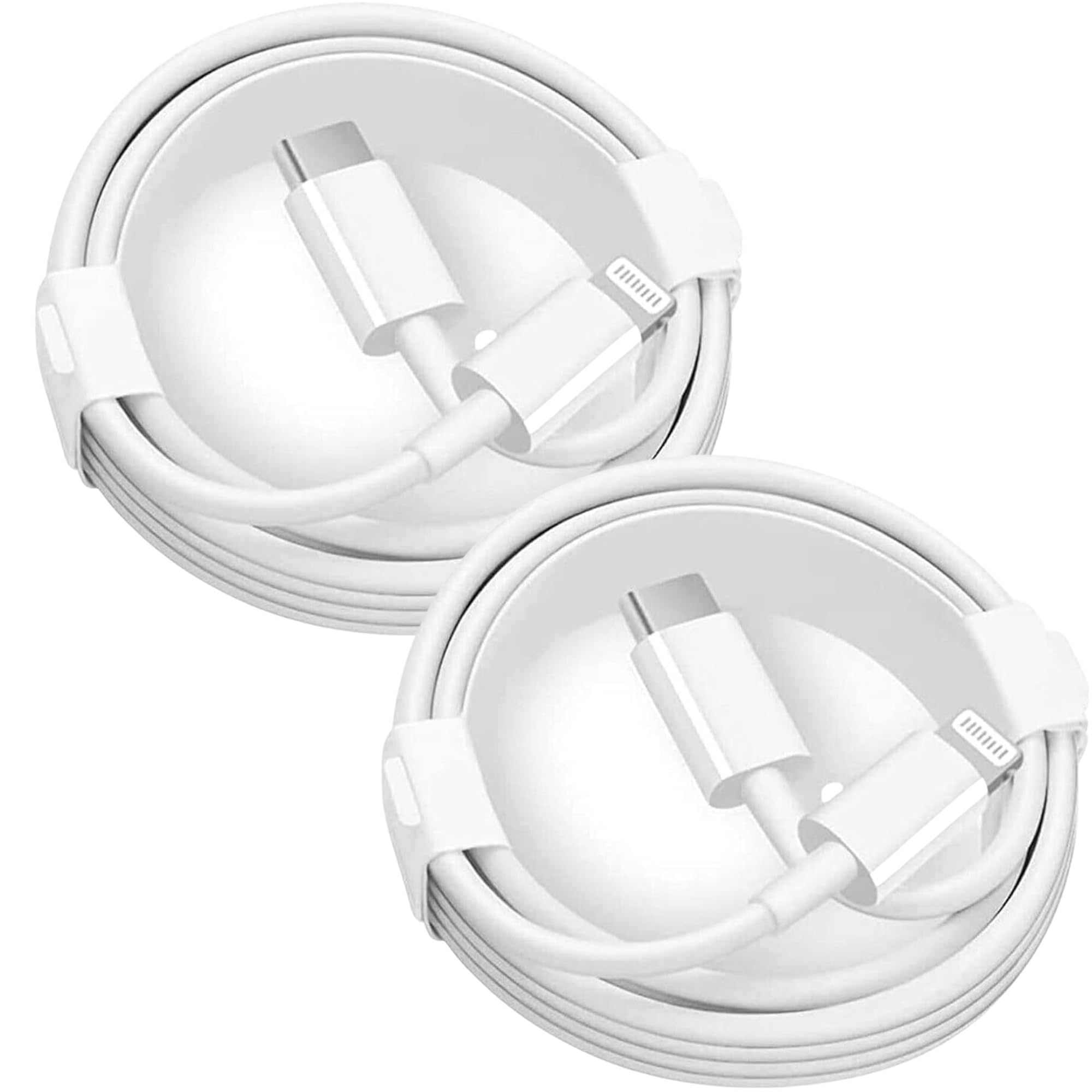 2 Pack USB-C to Lightning Cable (1m) Fast Charging Data Cable