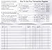Checkbook Registers, Made in The USA, for Personal Checkbook - Checkbook Ledger Transaction Registers Log for Personal or Business Bank Checking Account (Regular Lines, 10)