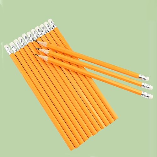Miniatura 2 de HB Pencils - Juego de 10 lápices de madera sin afilar #2 para niños, profesores, suministros escolares y de oficina