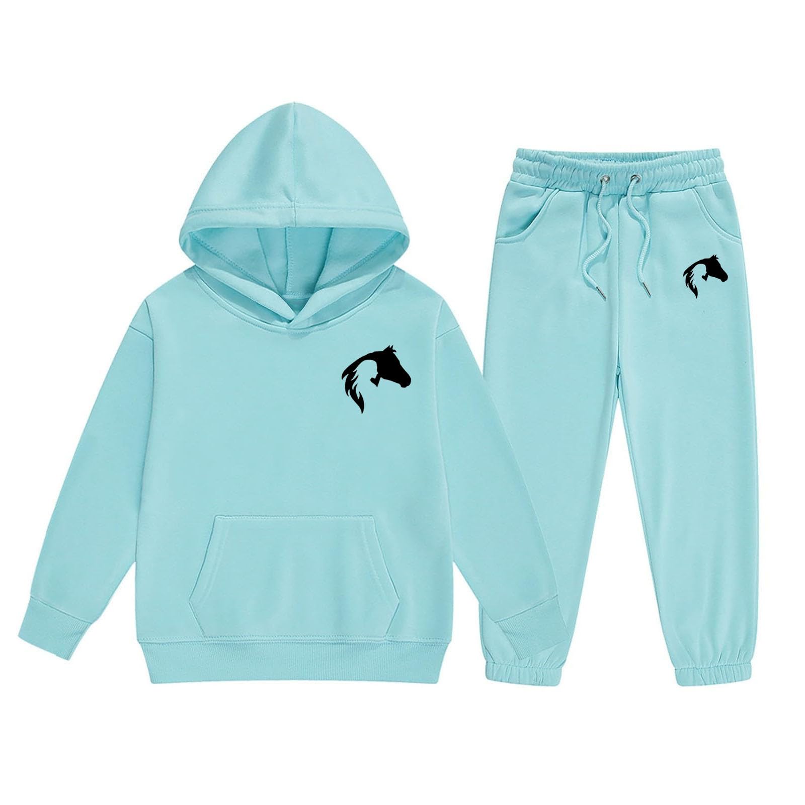 Conjunto estampado de letras para niña con dos piezas cómodas de algodón 5