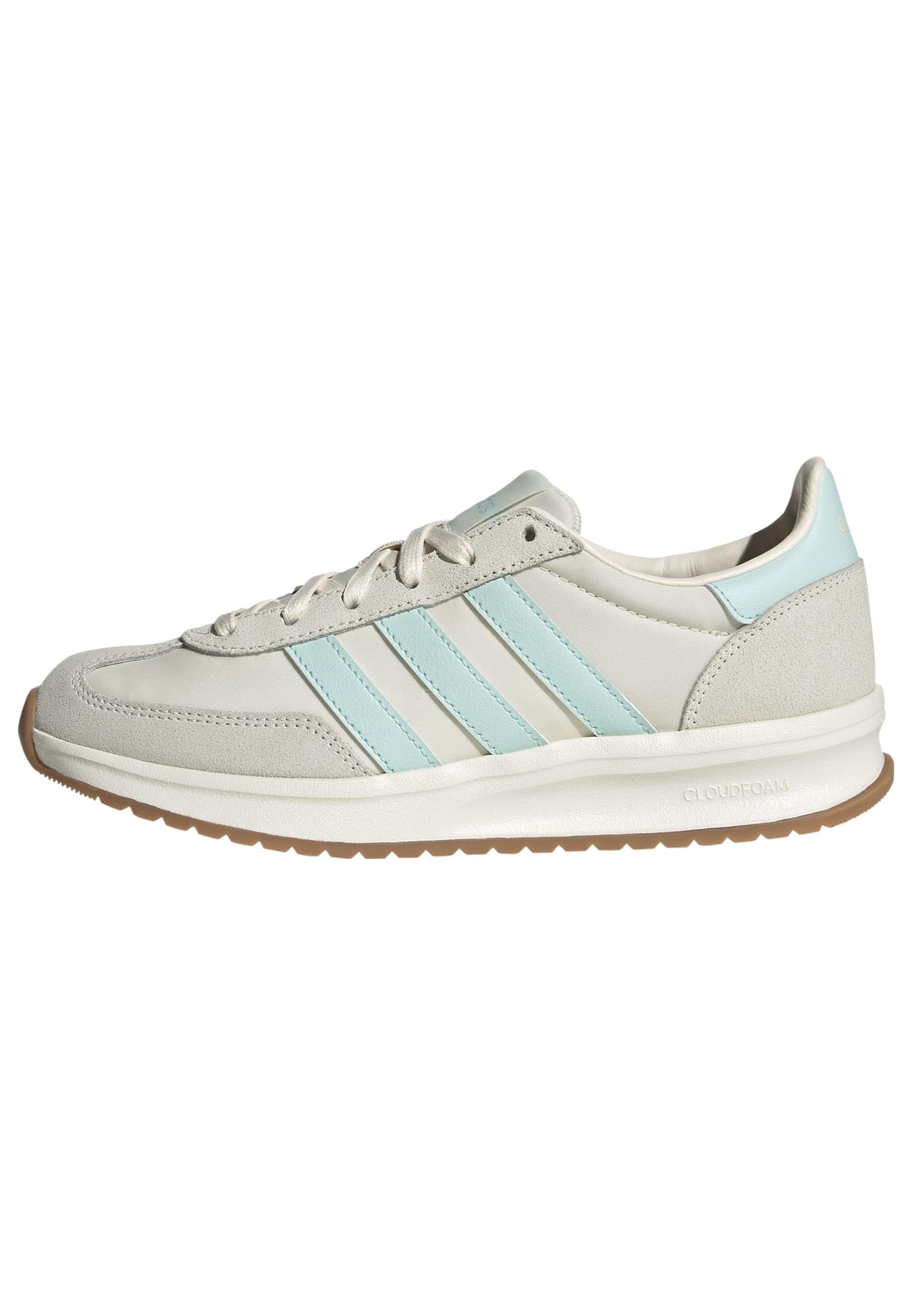 adidas Women's Run 70S 2.0 Shoes, Wonder White/Semi Flash Aqua/Off White, 9.5 UK