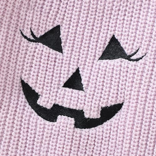 Baby Halloween Pumpkin Sweater Boys Girls Chunky Knit Crewneck Sweatshirt Pullover Fall Winter Holiday Party Casual3