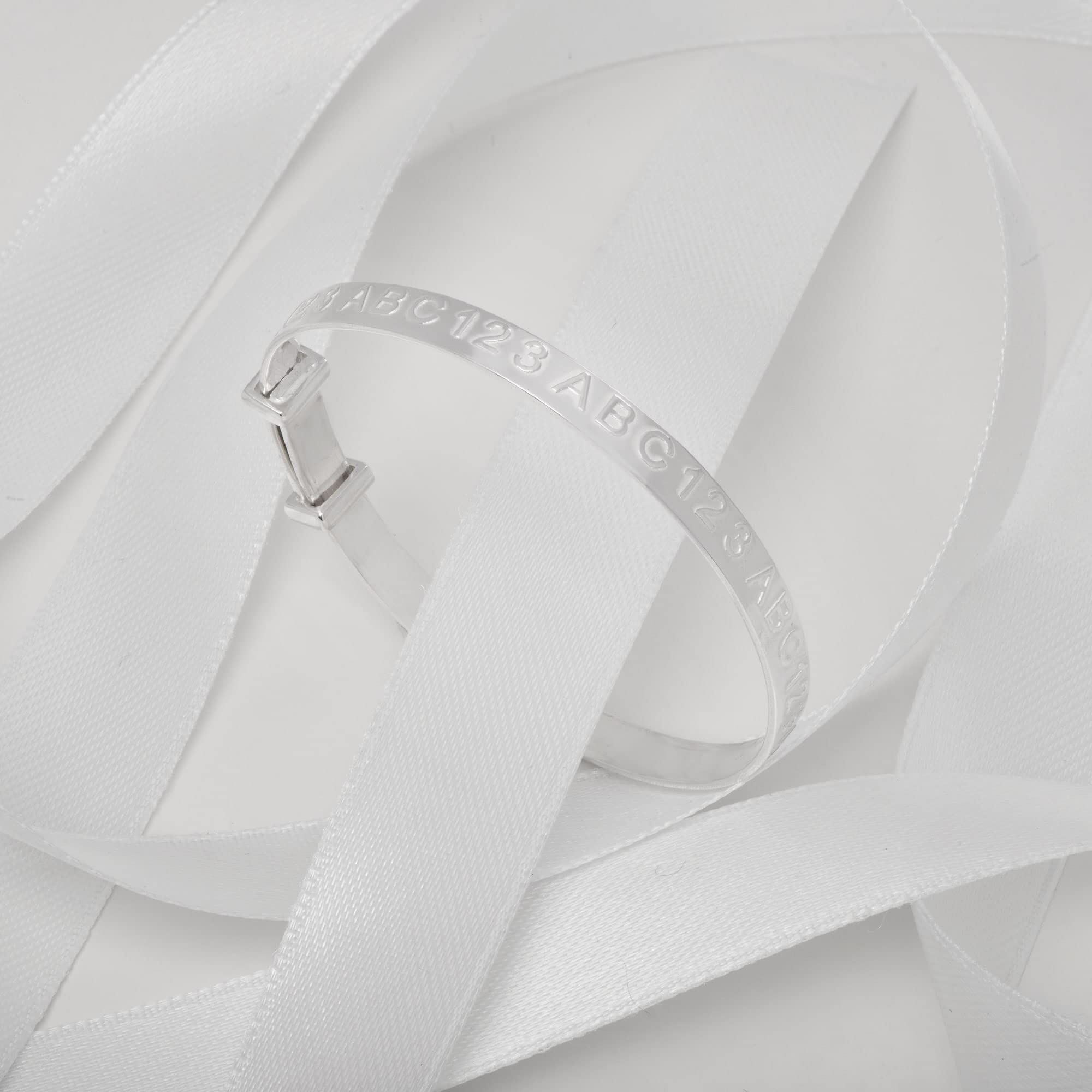Aeon Bracelet extensible pour bébé en argent sterling 925 | Bijoux pour bébé de 0 à 5 ans | Parfait comme cadeau de baptême pour un garçon ou une fille | Coffret cadeau et polissage, Adjustable