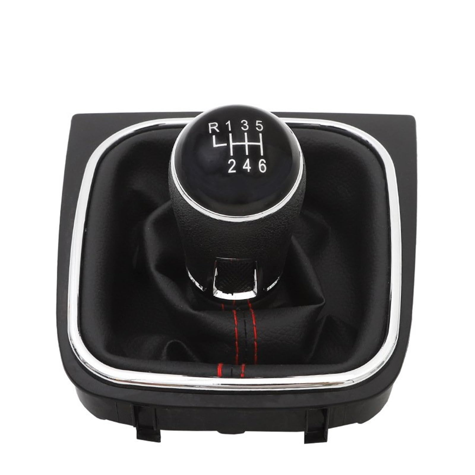 ZYINCEN Speed Gear Shift Knob for VW for Golf MK5 MK6 R32 for GTI 2004-2009 Manual Gear Shift Knob Shifter Lever Head Replace(Red,for 6 Speed)