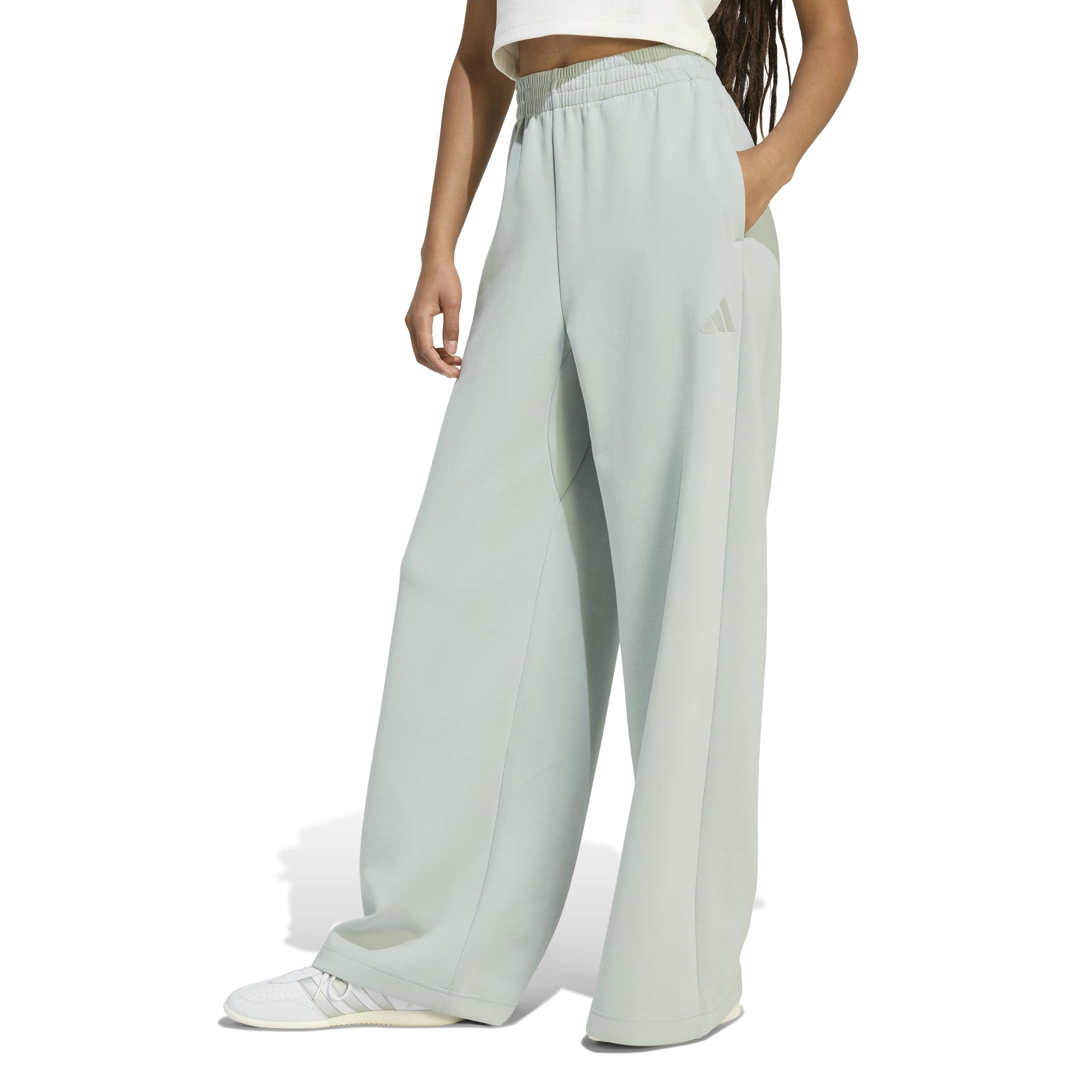 adidas Damen Soft LUX Straight Leg Pants, Wonder Sage, XL