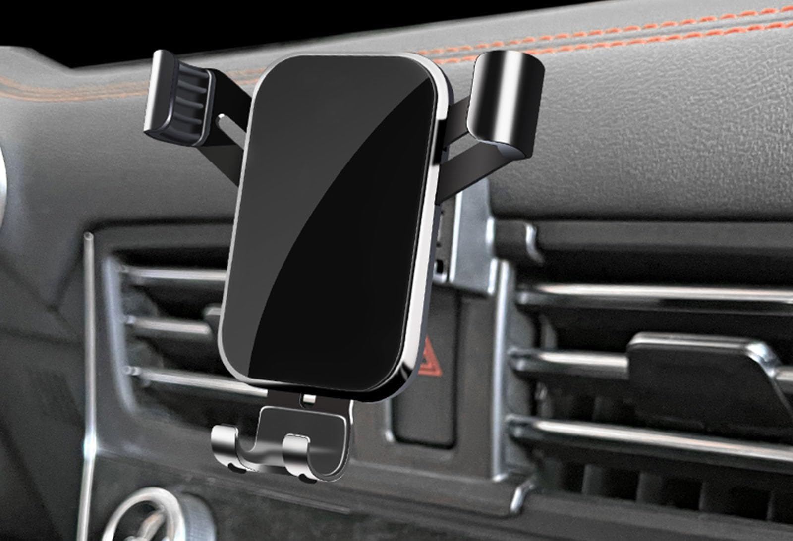Support téléphone voiture Ford Edge Plus 2021-2023 rigide anti-vibration argent - 8