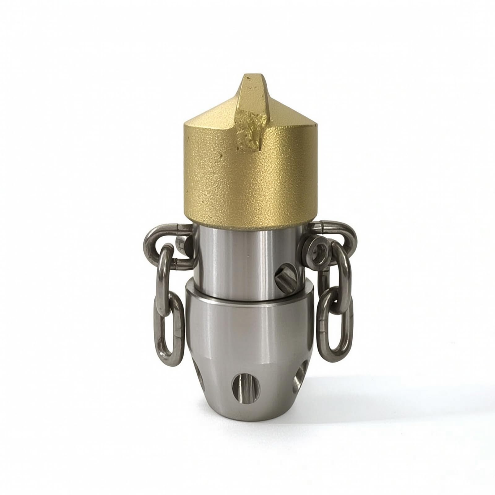 perfeclan Dispositivo para satascar sagües con Chorro Agua a Presión y Construcción Acero Inoxidable para Limpiar Tuberías Fregaros y Duchas, Rosca Interna 1/2, style to 5