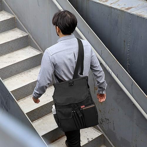 Miniatura 6 de YOOFAN Organizador de asiento delantero de automóvil con bolsillos de almacenamiento para computadora portátiltableta, organizador de asiento de