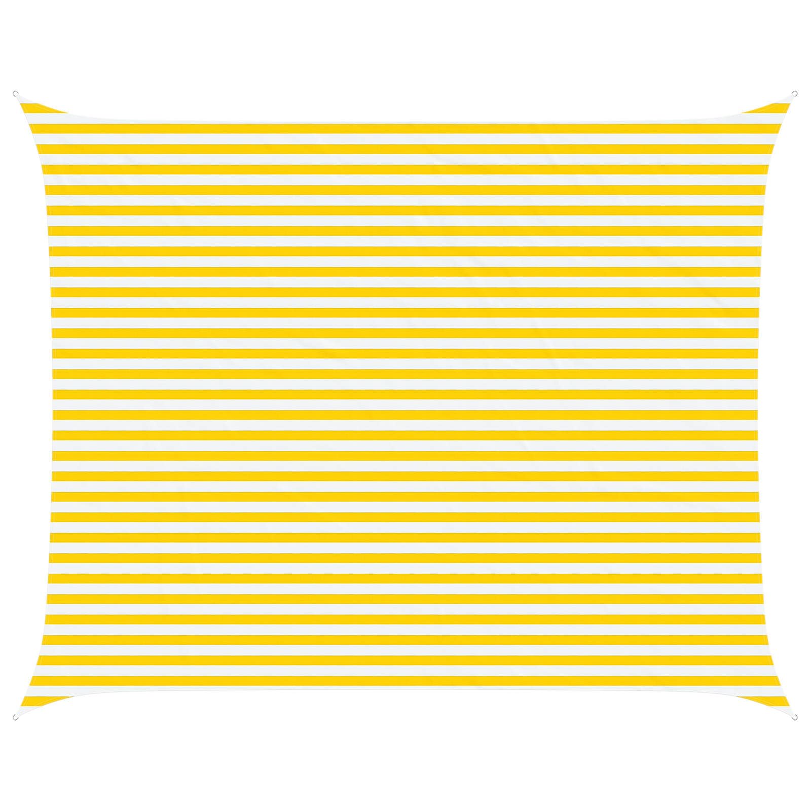 vidaXL Sun Shade Sail Yellow and White 5 x 4 m 100% Polyester Oxford, Outdoor Shade, UV-Resistant, Rectangular Canopy, Polyester Cover, Modern Terrace, Water Resistant Poolside — image 1
