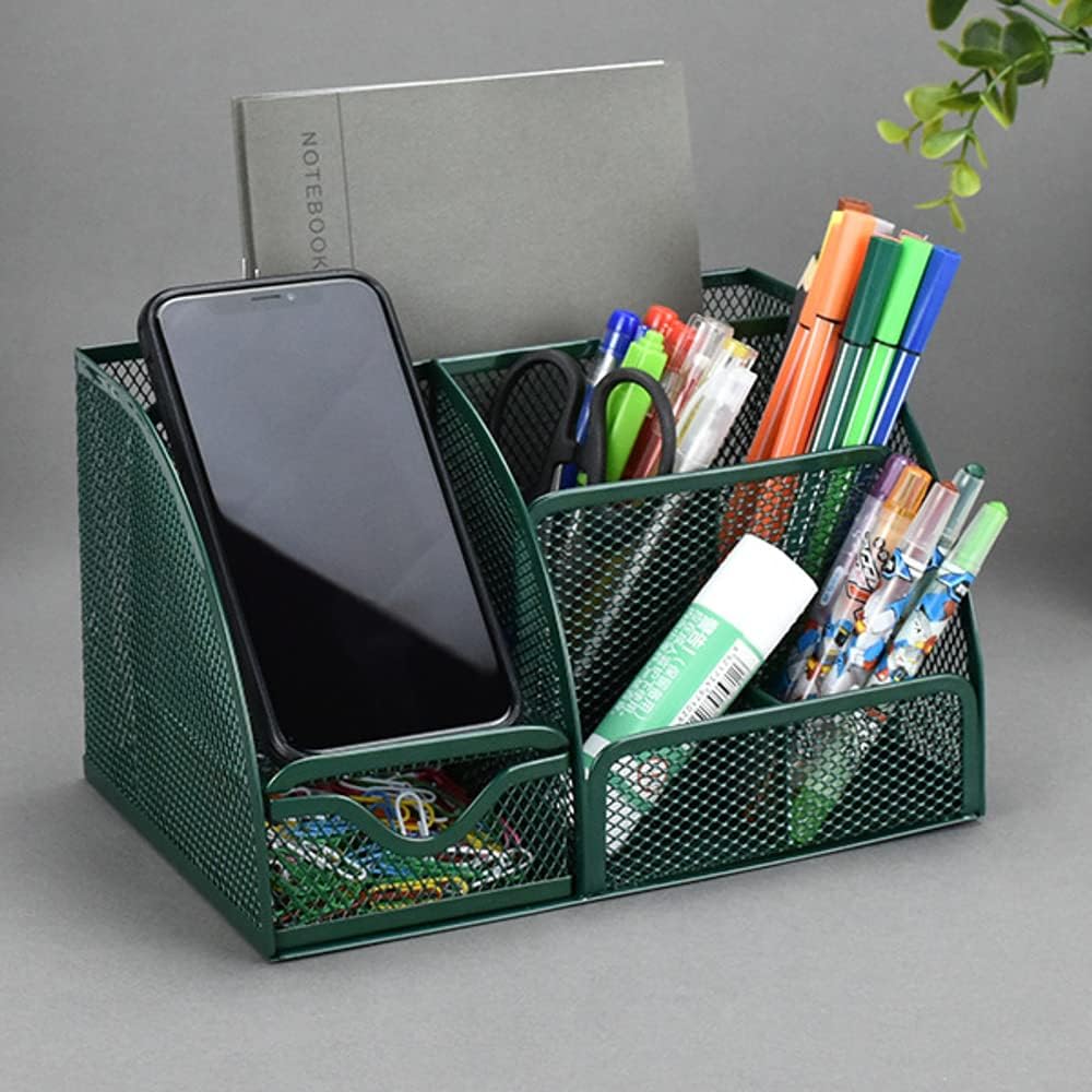 UNVARYSAM Green Desk Organizer Mesh Drawer Storage