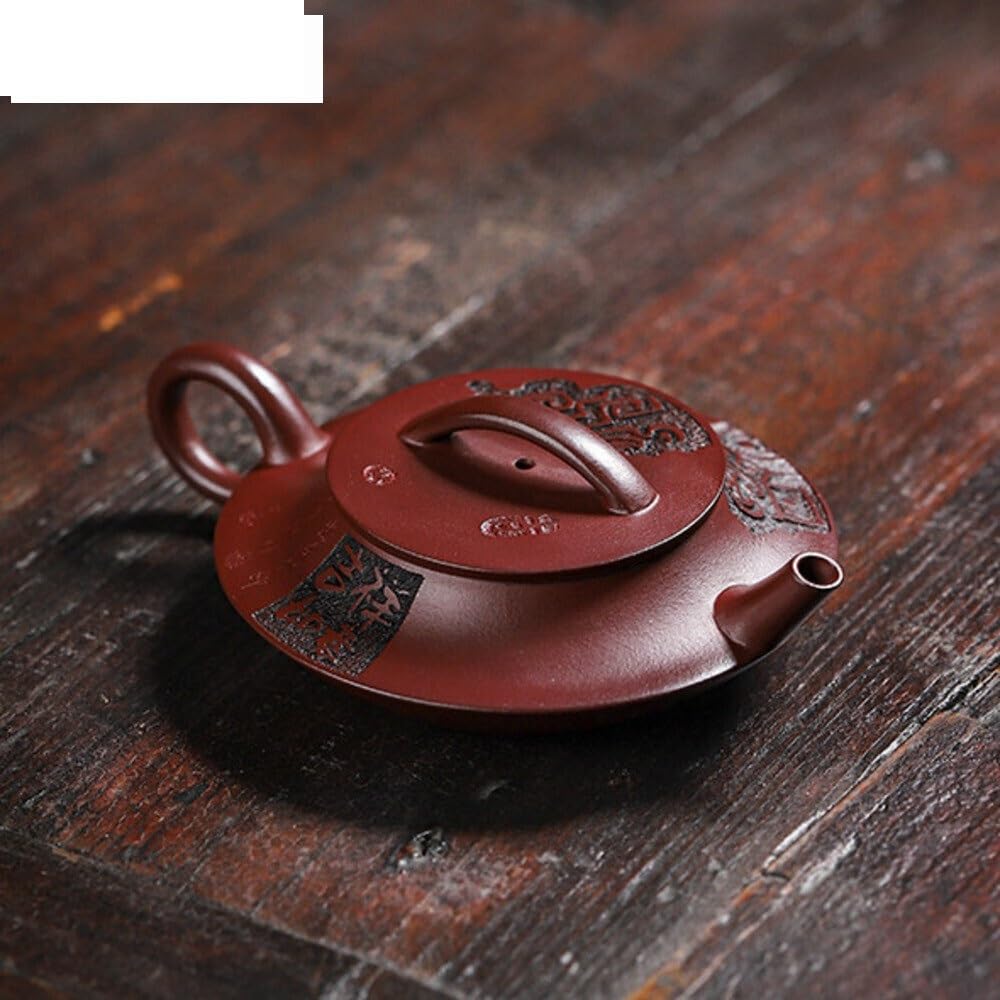 Czajnik do herbaty 130 ml, retro, fioletowy gliniany czajniczek, ręcznie robiony, surowy, gliniany czajnik do zaparzania herbaty z sitkiem, czajniczek do herbaty Zisha Teaset do kuchenki