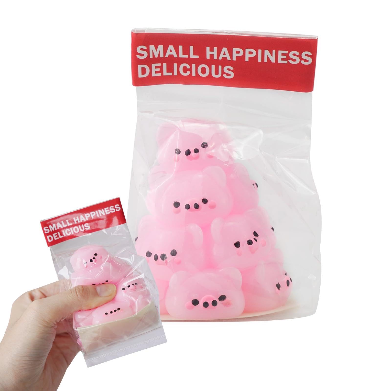 Cute Squishy Pig Tower - Stackable Fidget Toy for Stress Relief, Party Activities & Desk Decor
