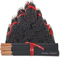 Vista 2 de Varillas de incienso de carbón más exótico. Aproximadamente 85 a 100 varillas por paquete, longitud de 7 pulgadas, cada barra natural se quema