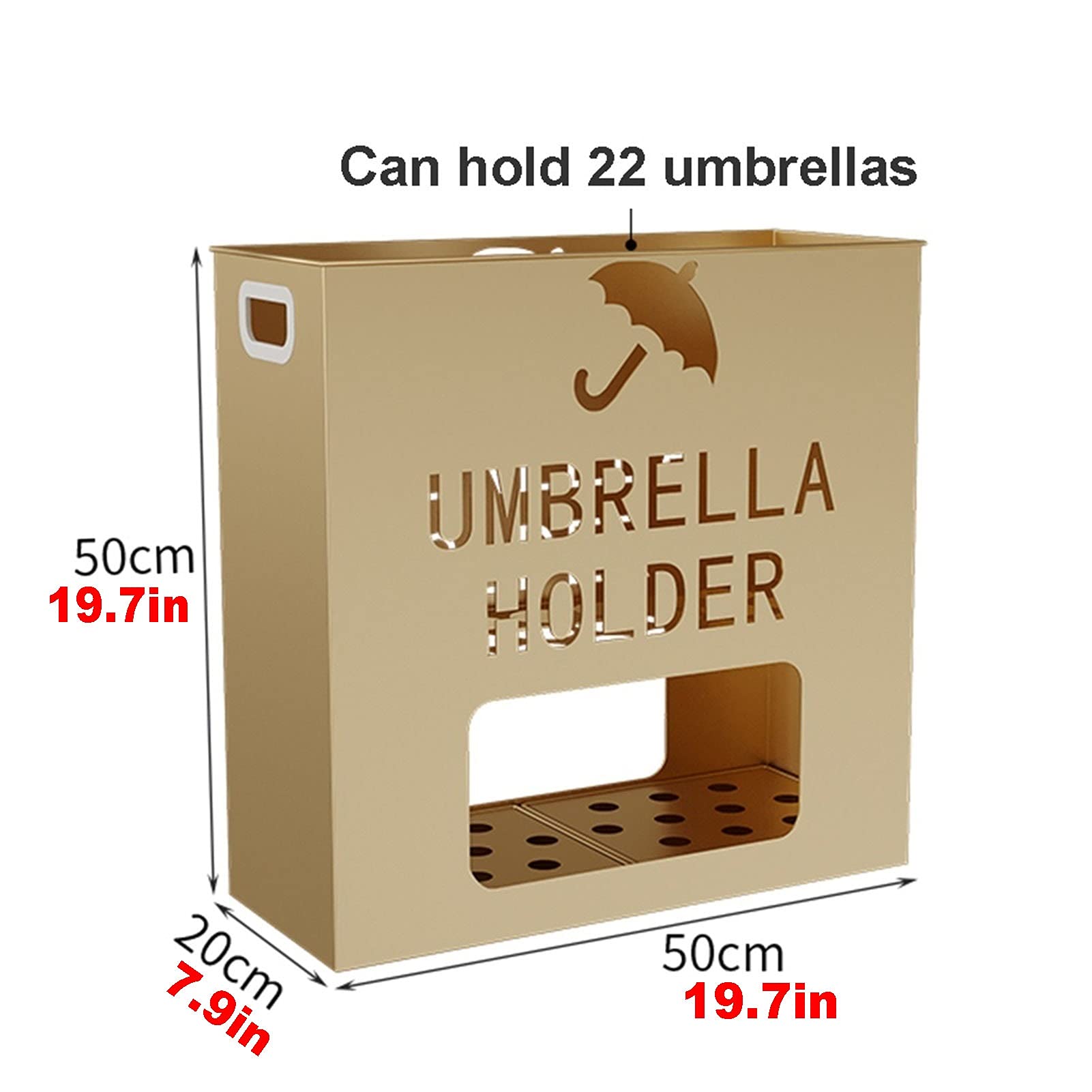 Portaombrelli commerciale in metallo con vassoio antigoccia mobile, grande capacità per hotel e uffici, elegante e durevole, 2 dimensioni, ideale per uso interno