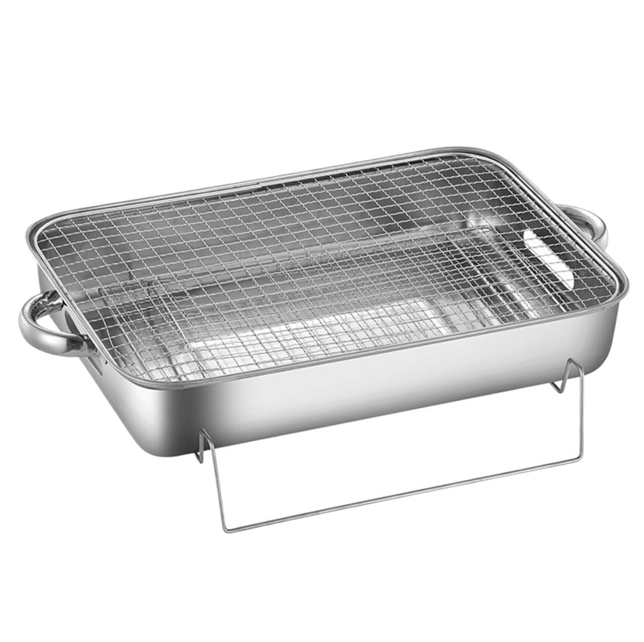 Grill Węglowy Pulpit Z Grillem Węglowym Ze Stali Nierdzewnej Do Pieszych Wędrówek Na Świeżym Powietrzu Grill Kempingowy