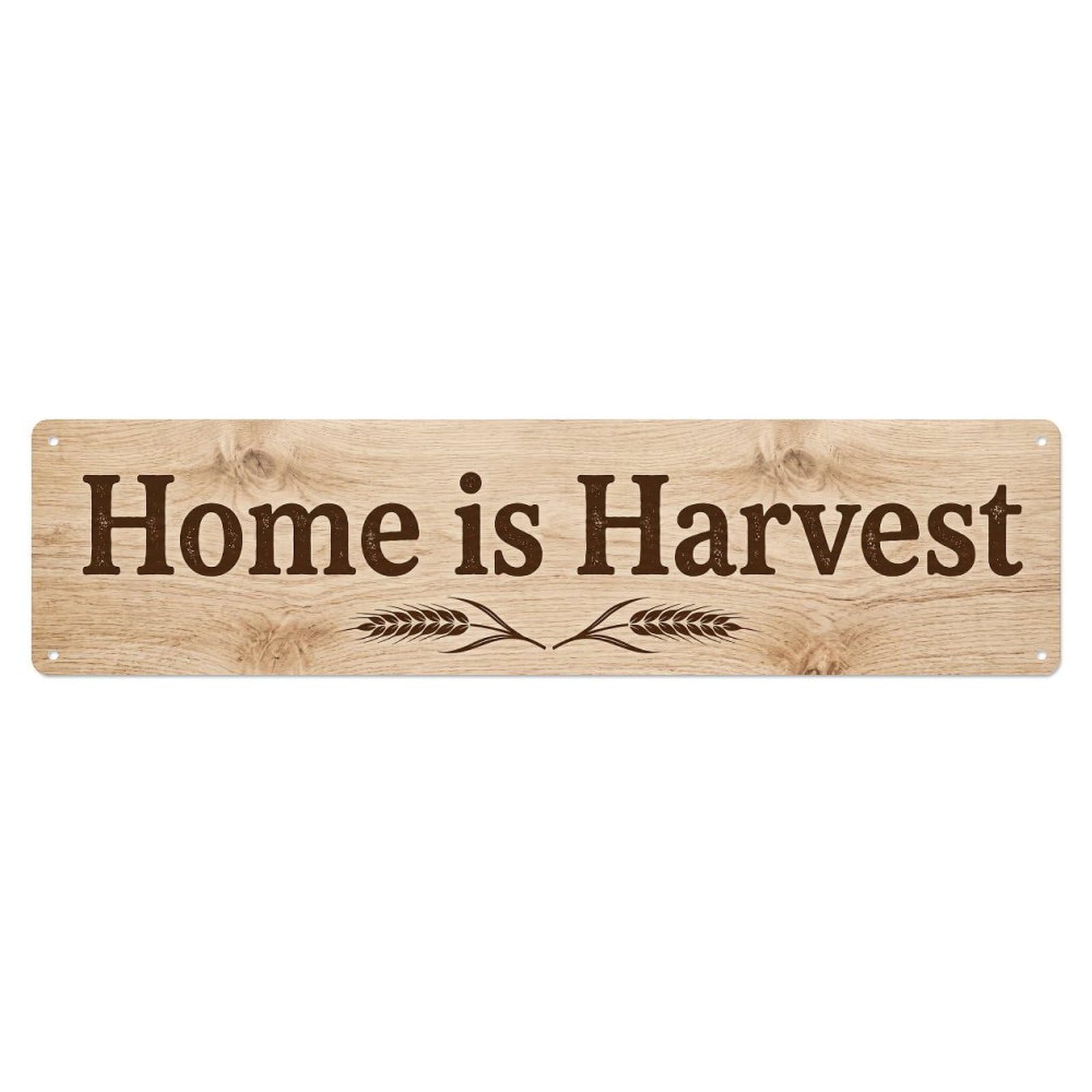 Home Is Harvest Abundant Blessings Metal Tin Sign