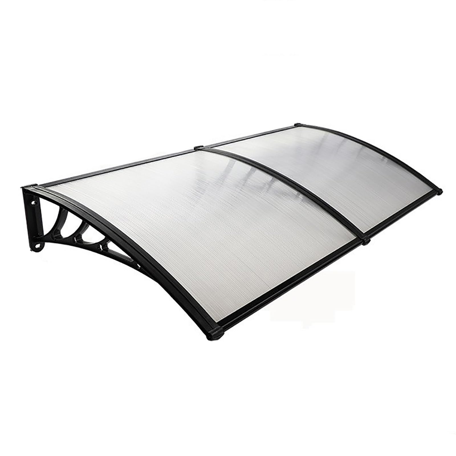 Auvent porte de terrasse 80x180 bâche creuse pour entrée extérieure