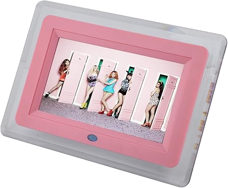 Digitaler Fotorahmen 7-Zoll mit LED-Licht Acrylmaterialrahmen MP3 MP4-Player Multifunktionswerbungsmaschine Elektronischer Bilderrahmen UnterstAtzung fAr Musikvideokalender pink Digitaler Fotorahmen 7-Zoll mit LED-Licht Acrylmaterialrahmen MP3 MP4-Player Multifunktionswerbungsmaschine Elektronischer Bilderrahmen UnterstAtzung fAr Musikvideokalender pink