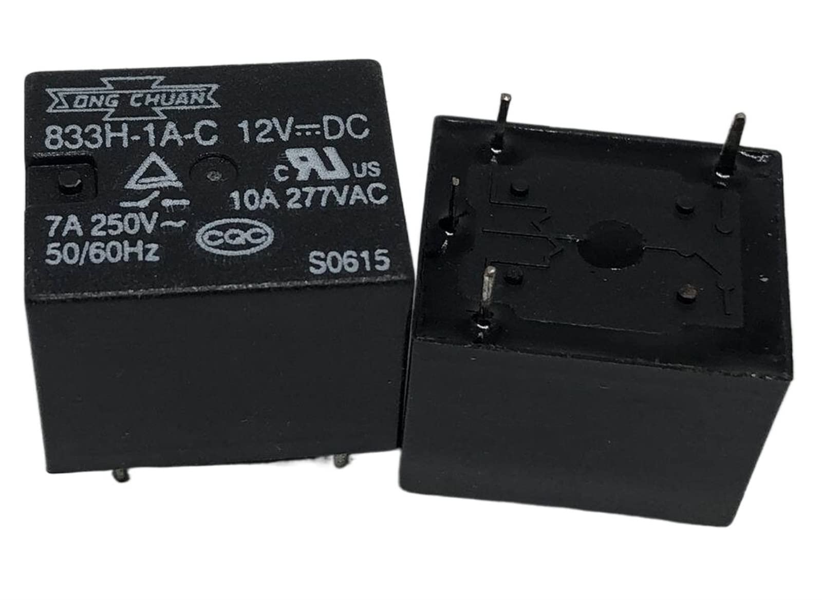 CSKWLLNBC New 833H-1A-F-C 12VDC ; 833H-1A-C 48VDC Relay 4pins(833H-1A-C 48VDC)