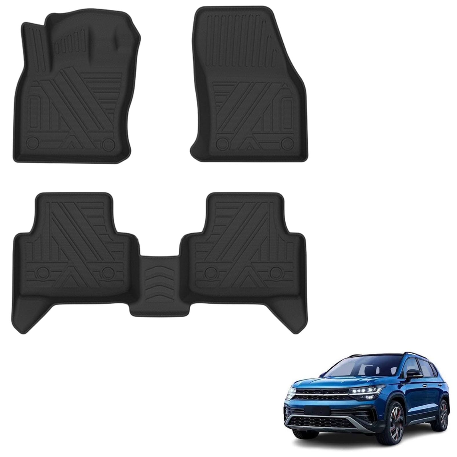 PAPEP Floor Mats for Volkswagen Tharu 2019-2024 RHD