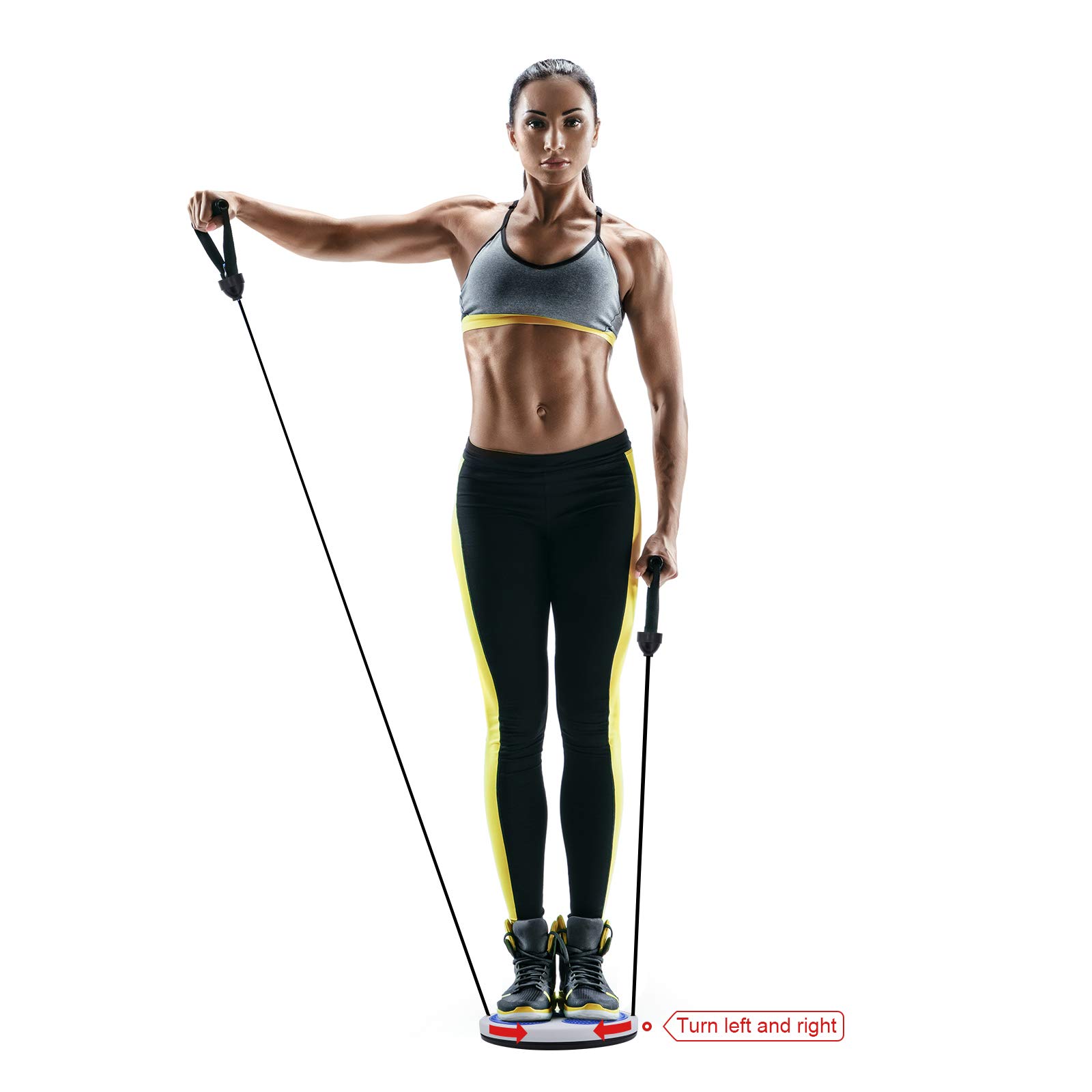 Twist Waist Disc Board Vita Dimagrante Fitness Massaggio multifunzionale Piede Suola Attrezzature per il fitness a casa Vita twist machine con cavo