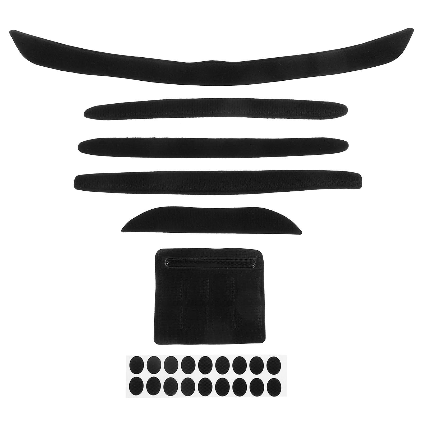 POPETPOP 7er Set Fahrradhelm-Polster – Schaumstoff-Innenauskleidung, Abnehmbar, Für MTB & Rennrad – Universal