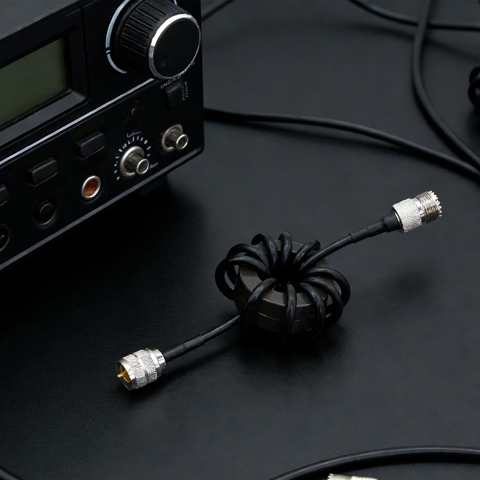 Cewka dławika RF 200 W do komunikacji krótkofalowej, rdzeń magnetyczny Balun 1,8-30 MHz do radia szynkowego i filtra EMI anteny, wysokowydajne dławiki HF