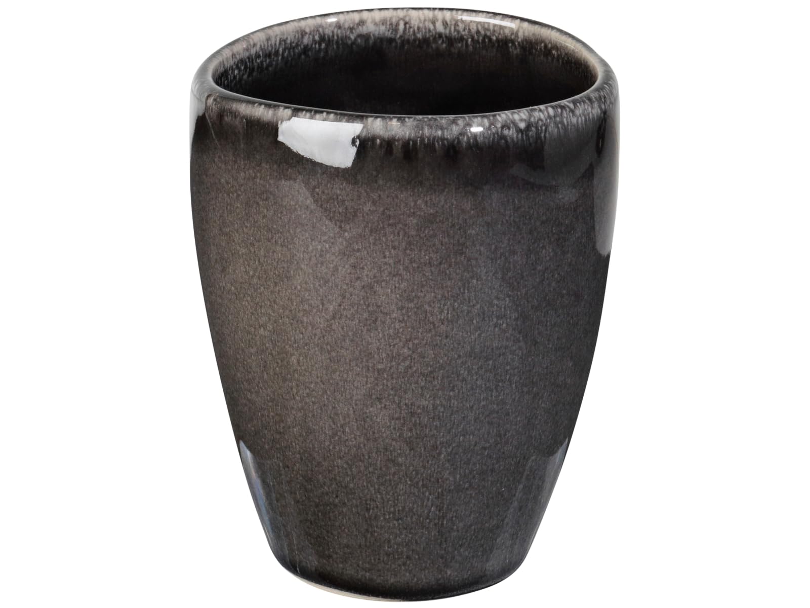 broste Copenhagen Nordic Coal - Vaso (cerámica, 8 cm)