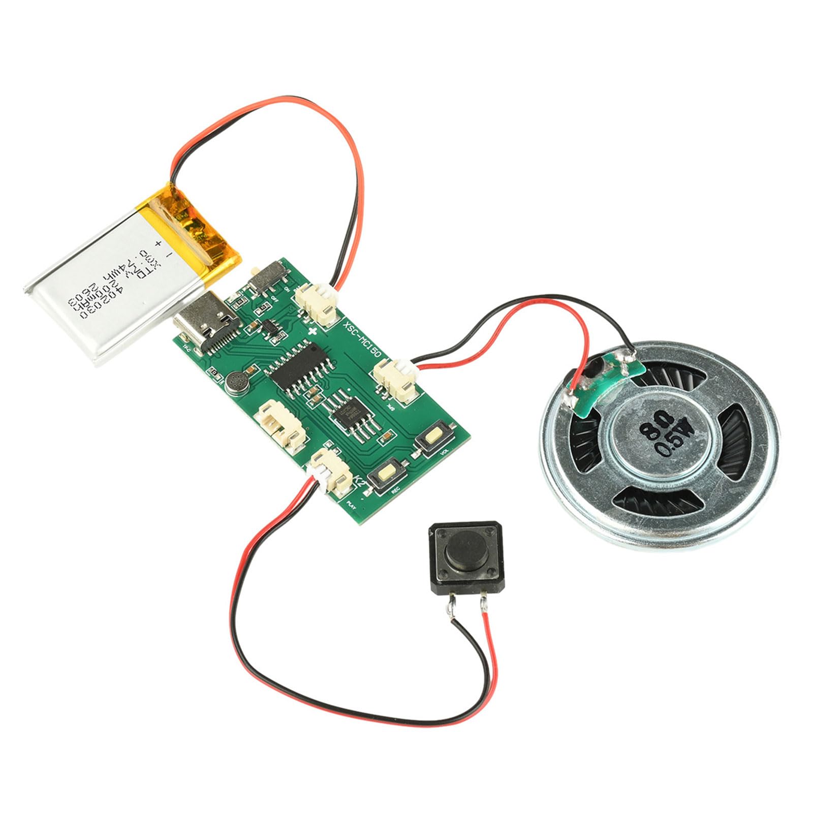 Diyer MP3 Sound Module with 8MB Storage MP3 Music Sound Chip for and Clear Playbacks Module